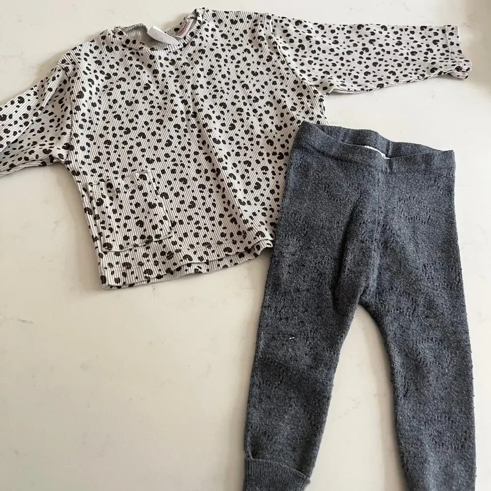 Girls Fall Winter Bundle 6-9M Zara Gap H&M Cozy Baby Outfits Mixed Lot